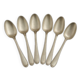 6 silver-plated metal teaspoons PIX 18 microns – France – mid-20th century