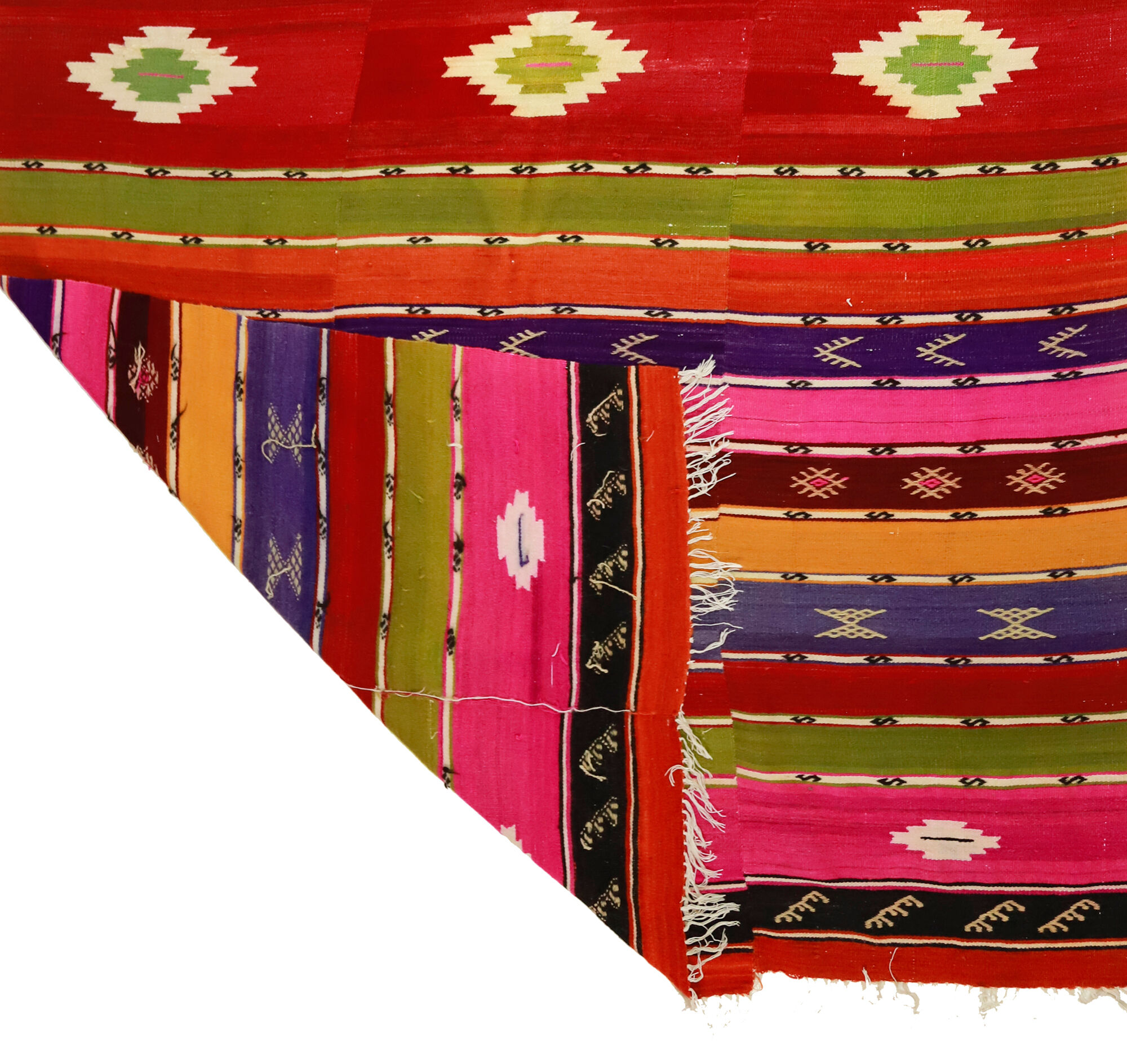 Anatolian handmade kilim rug 286 cm x 167 cm