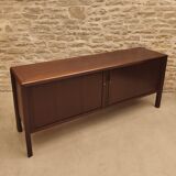 Vintage Scandinavian design sideboard with tambour doors
