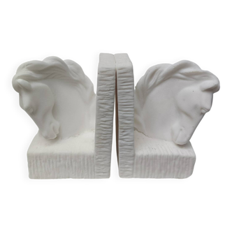 Pair of horse head bookends