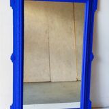 Mirror with blue molding