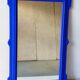 Mirror with blue molding