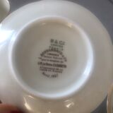 Paire de tasses Bernardaud, Reine Élisabeth (1957)