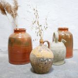 Vintage glazed terracotta pot