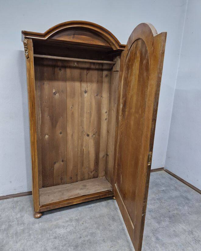 Unique walnut wardrobe by Ludwikowska