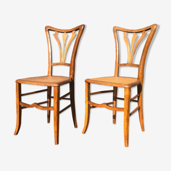 Pair of canning chairs.  new art