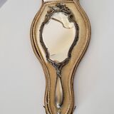 miroir ancien face à main double recto verso Henri Auguste SOLIÉ 1900