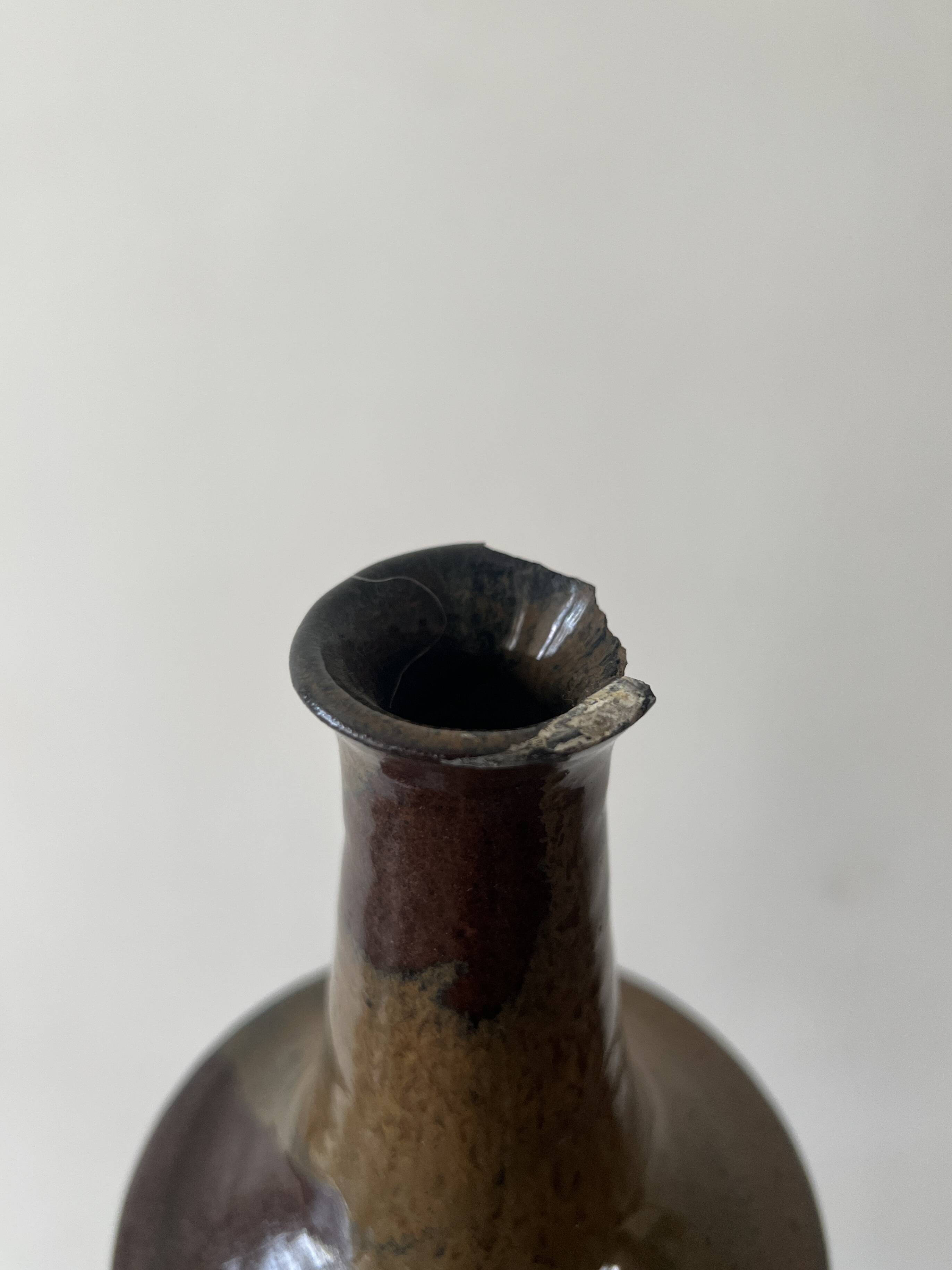 Céramique - Vase soliflore en grès émaillé, France vers 1970