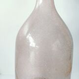 Frosted pale pink glass carafe 29 cm