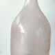 Frosted pale pink glass carafe 29 cm