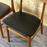 2x 60s 70s teak dining chair by Farstrup Møbler Made in Denmark
