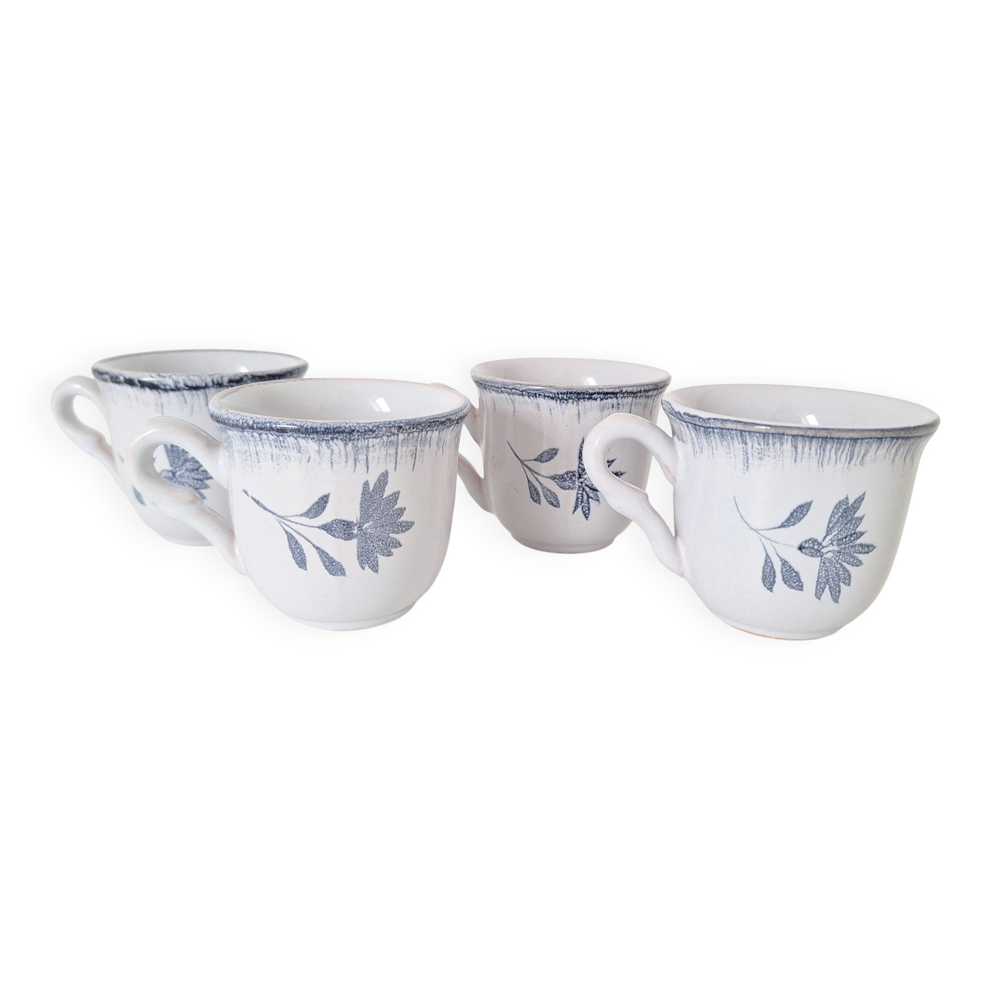 Tasse à café bleu Niderviller 1970 - 1980