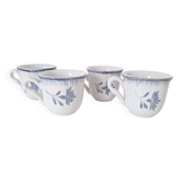 Tasse à café bleu Niderviller 1970 - 1980
