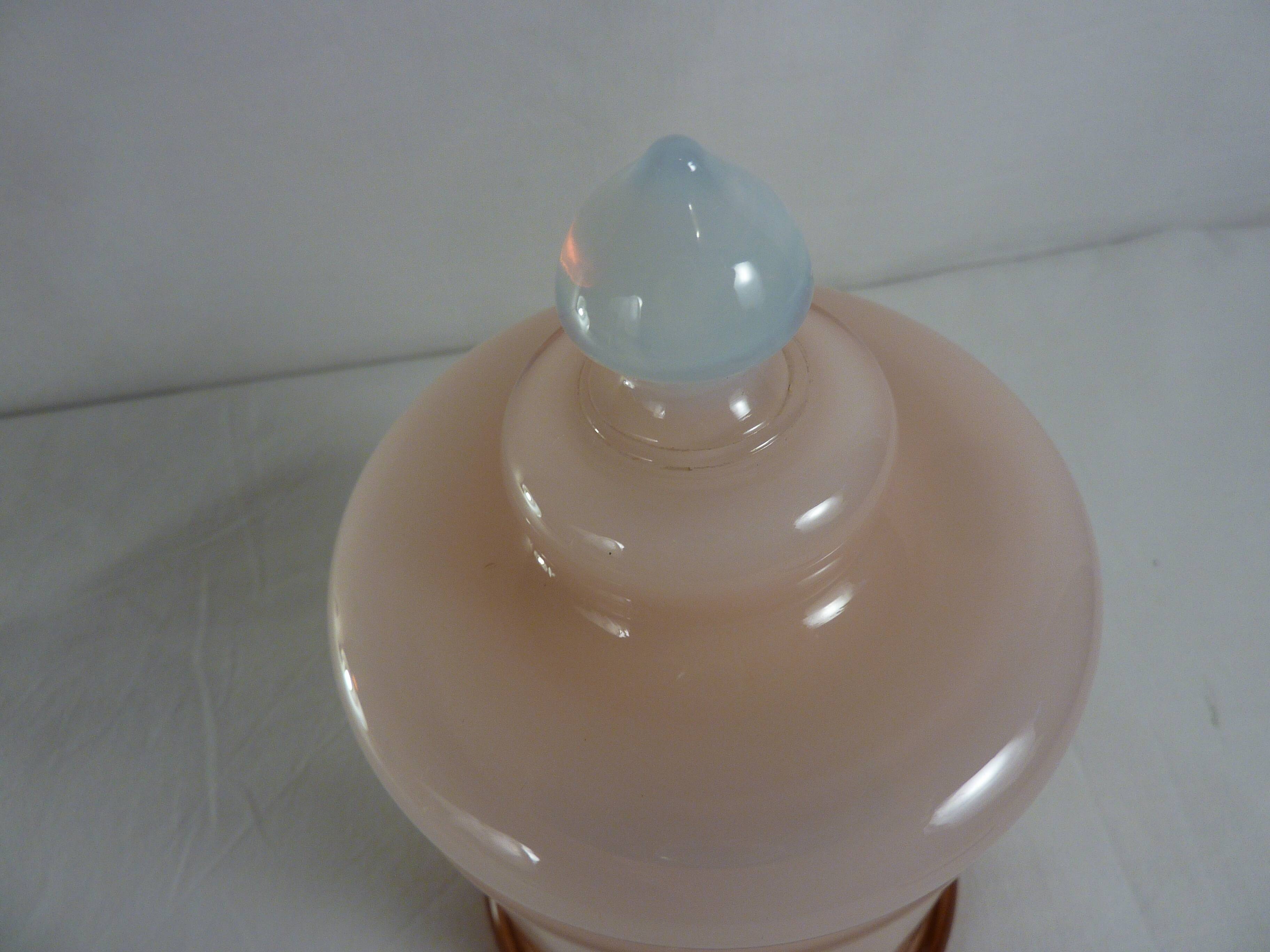 Pink opaline toillette pot