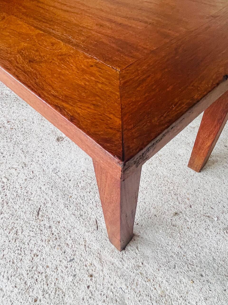 Vintage oak farmhouse coffee table, circa 1950's