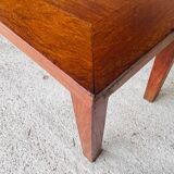 Table basse vintage de ferme en chêne, circa 1950