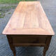Antique Louis XV table with 3 drawers and 1 pull-out in solid cherry wood