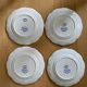 Set of 4 dessert plates Sarreguemines model "Marines"