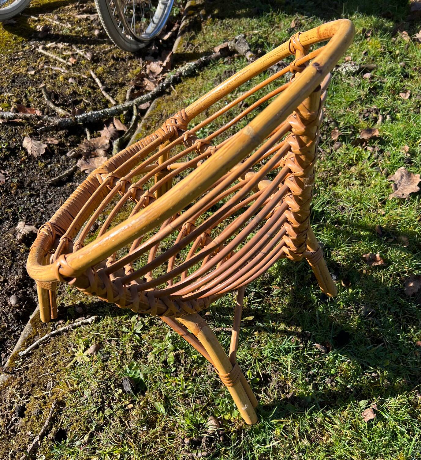 Children's rattan armchair