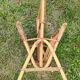 Vintage magazine rack in rattan and bamboo