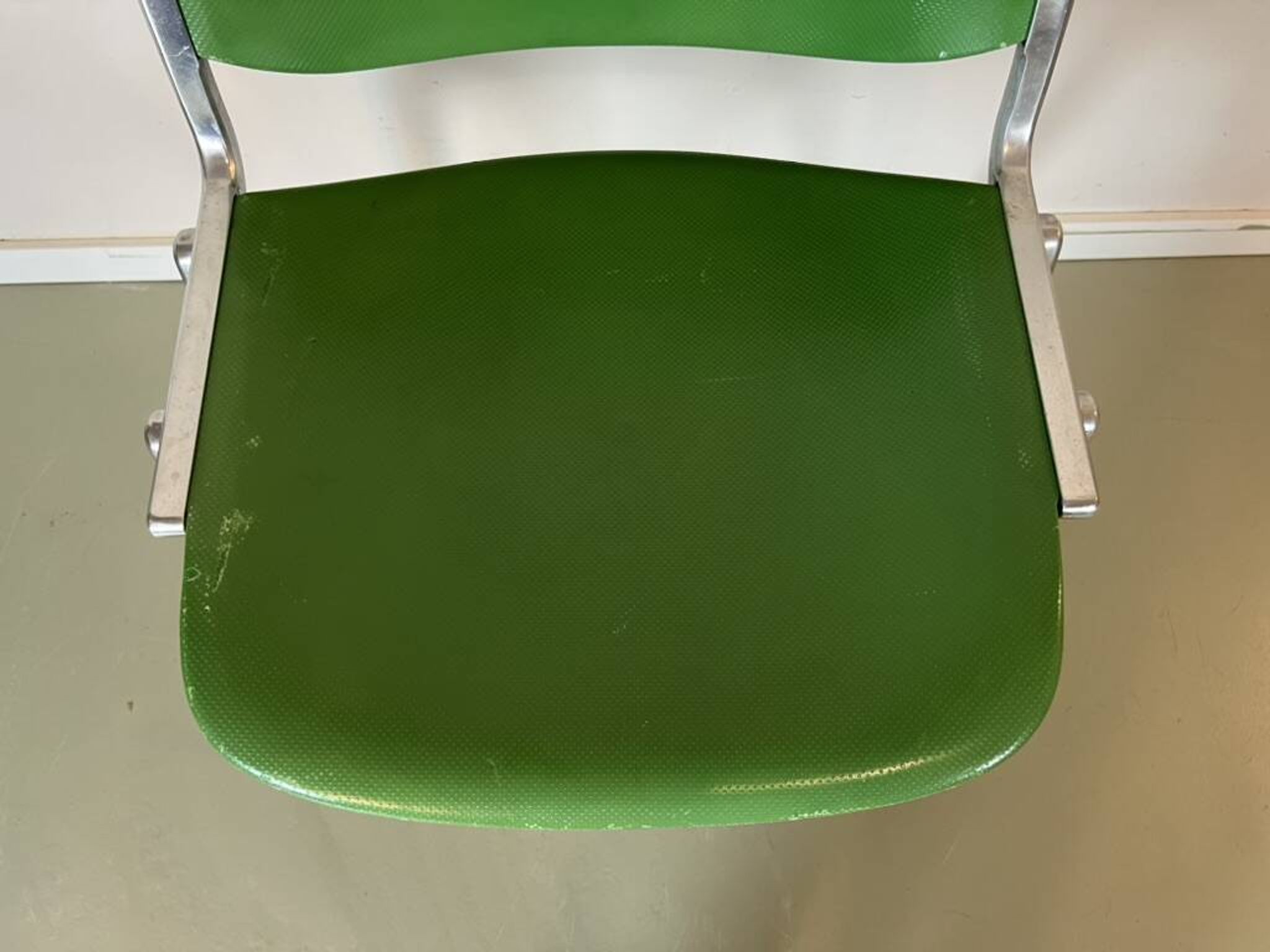 DSC 106 chair Piretti Castelli 1970s vintage Italy green
