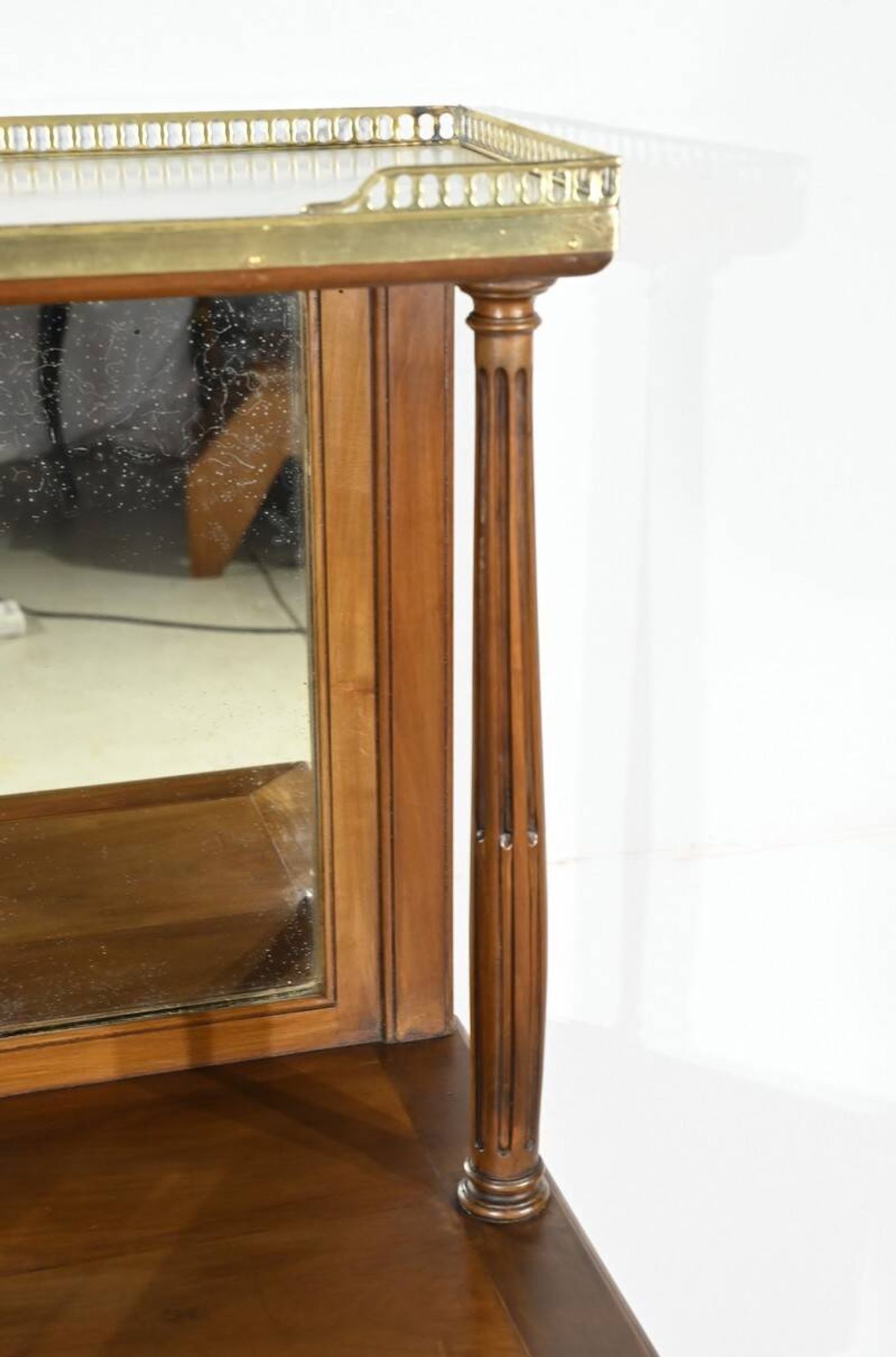 Table console en merisier, style Louis XVI, fin XIXème