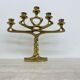 Mid-century large brutalist solid bronze candleholder, 1970s
