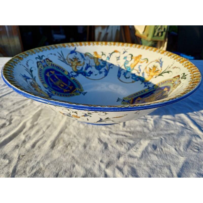19th century Gien earthenware deep dish