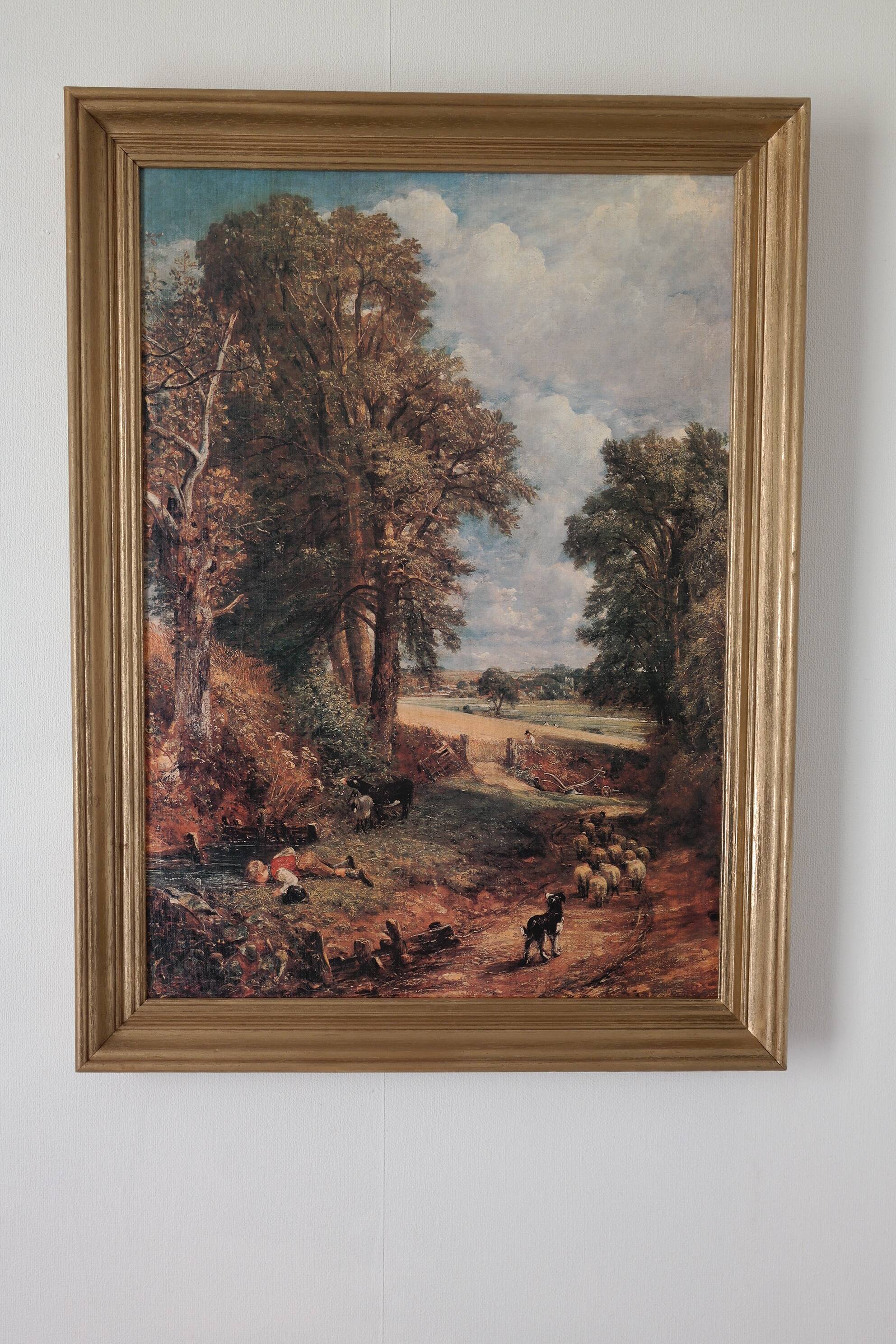 Painting old gilded frame campaign scene