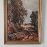 Painting old gilded frame campaign scene