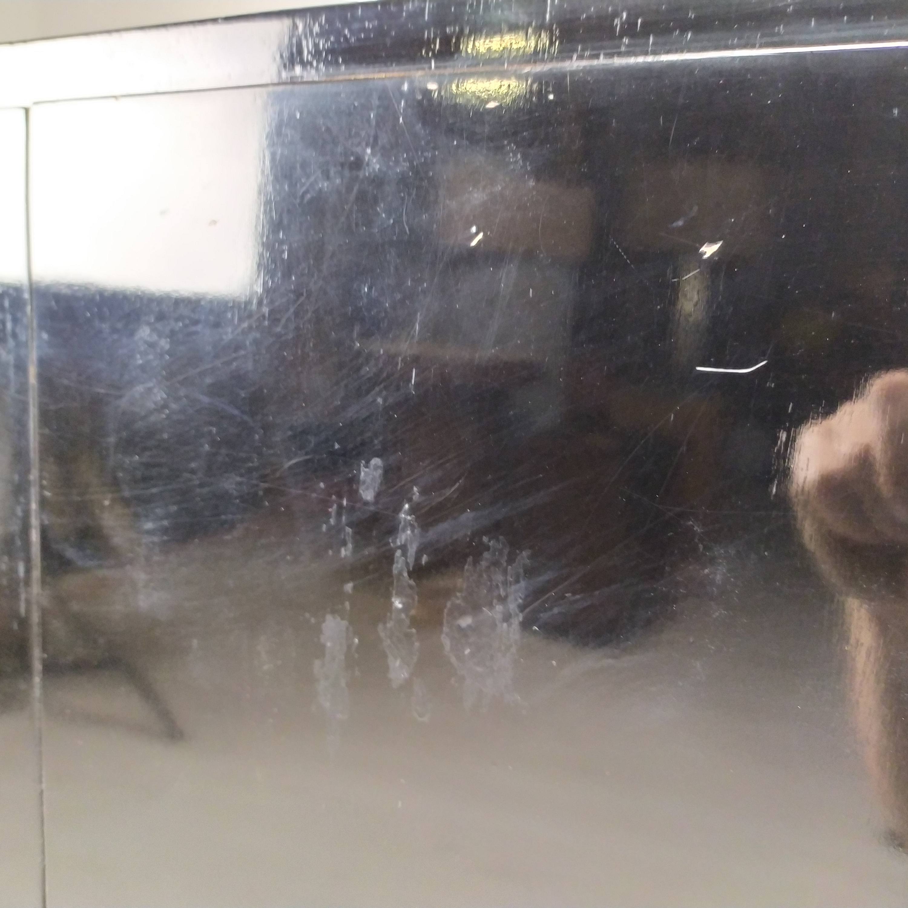 Modernist art deco black lacquered buffet