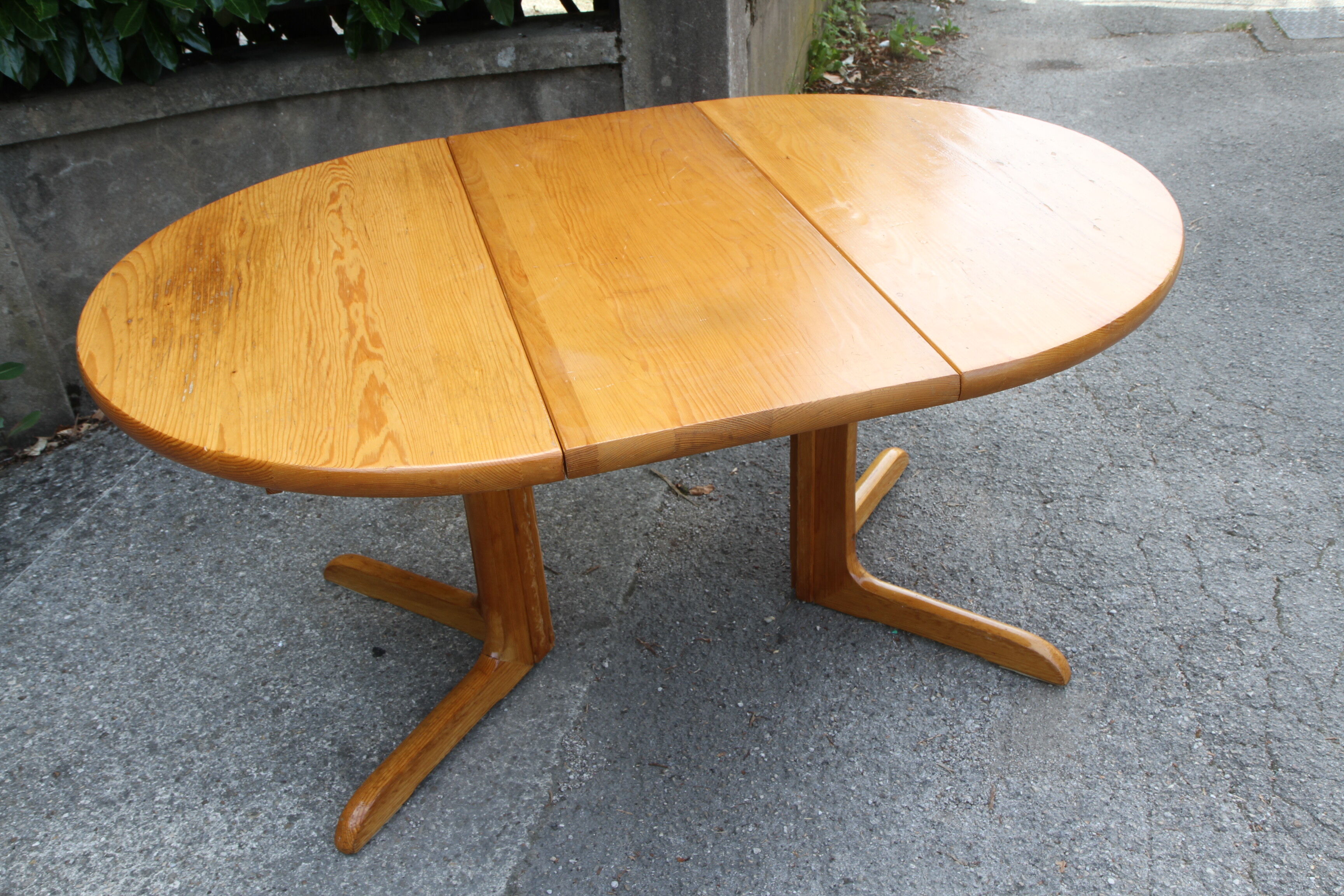 200cm pine expandable dining table