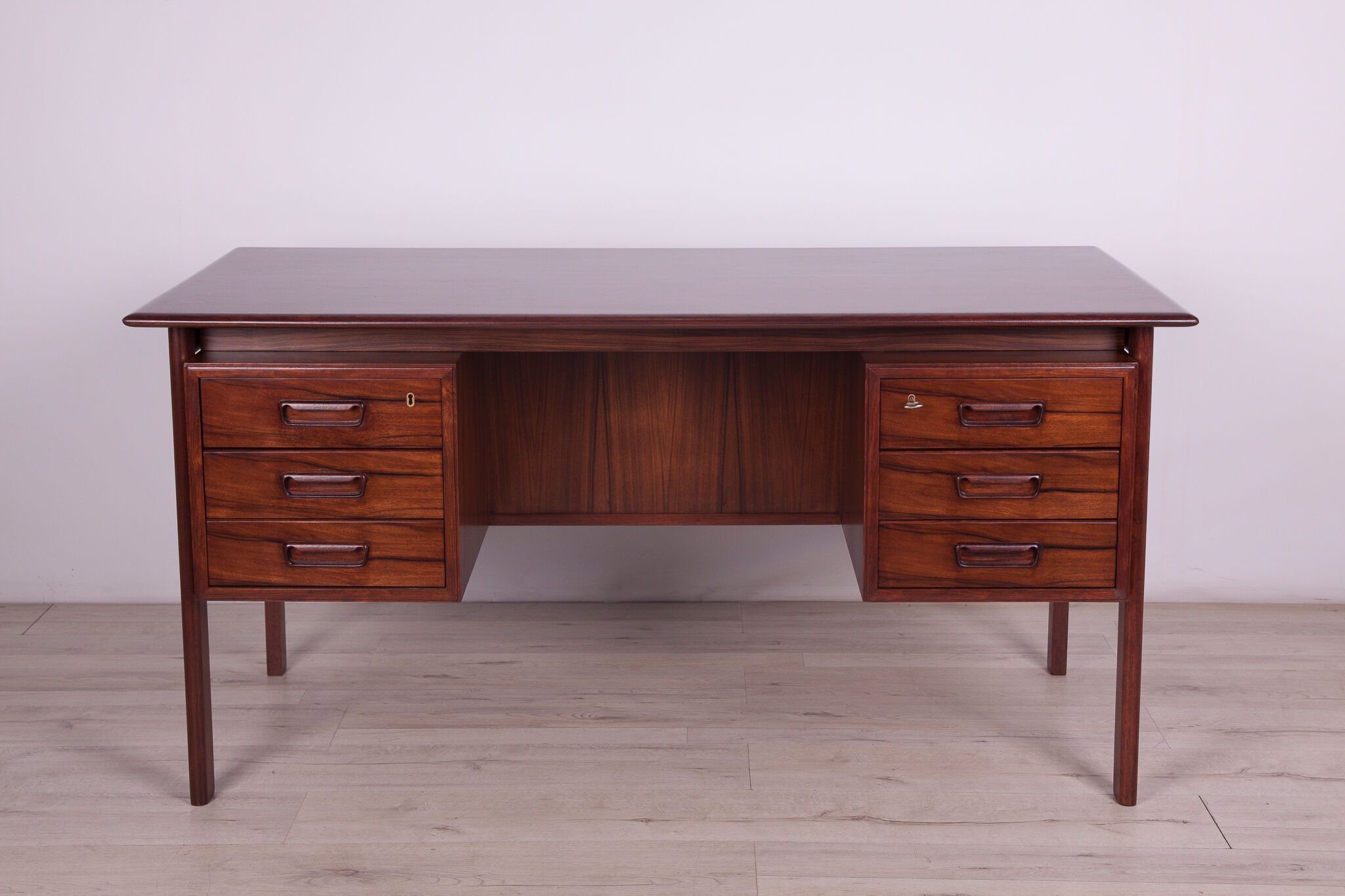 Mid-century freestanding rosewood desk, 1960s