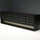 Brutalist Sideboard by De Coene in Stained Oak, Belgium, 1970s