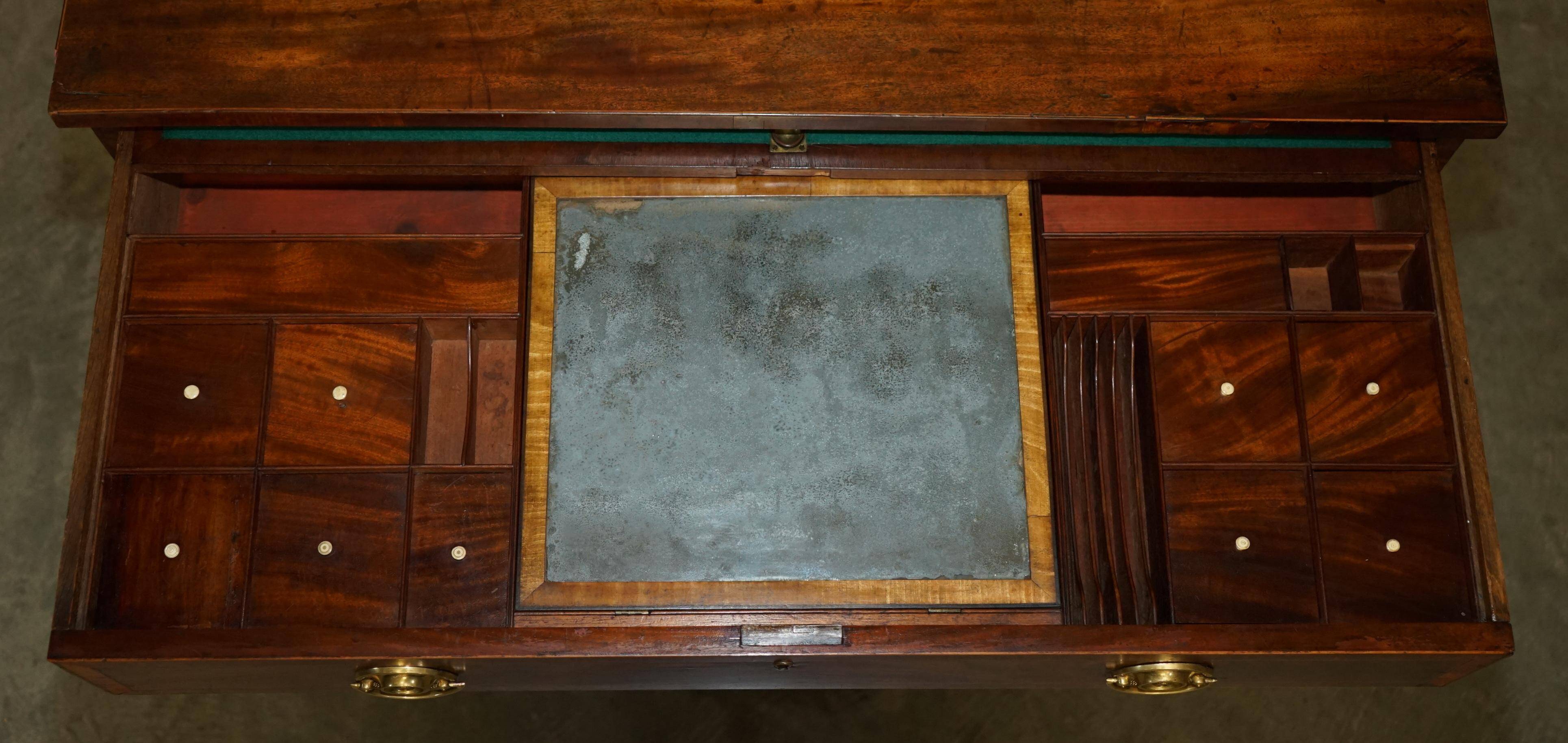 George III Georgian commode attributed to Gillows of Lancaster