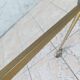 Vintage dessert trolley in brass and smoked glass 1960