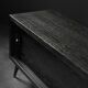 Mid-Century Modern Scandinavian Buffet in Dark Oak with Wooden and Metal Handles, 1960s