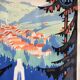 Old tourism poster Plombières-les-Bains Vosges 1939