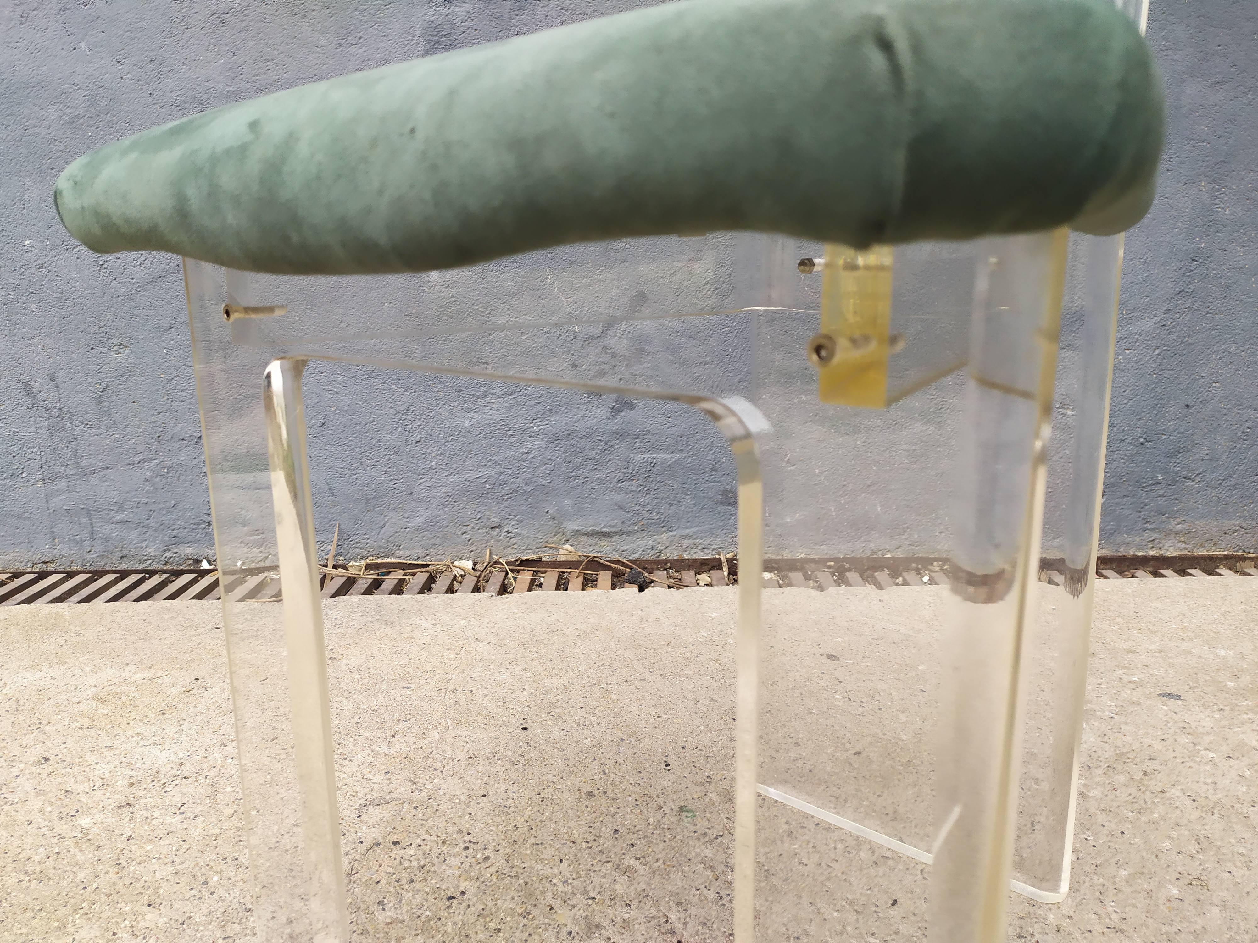 4 Plexiglas Roche and Bobois chairs