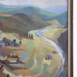 Landscape painting valley