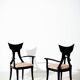 Fauteuil à oreilles italien de Pietro Constantini des années 1980