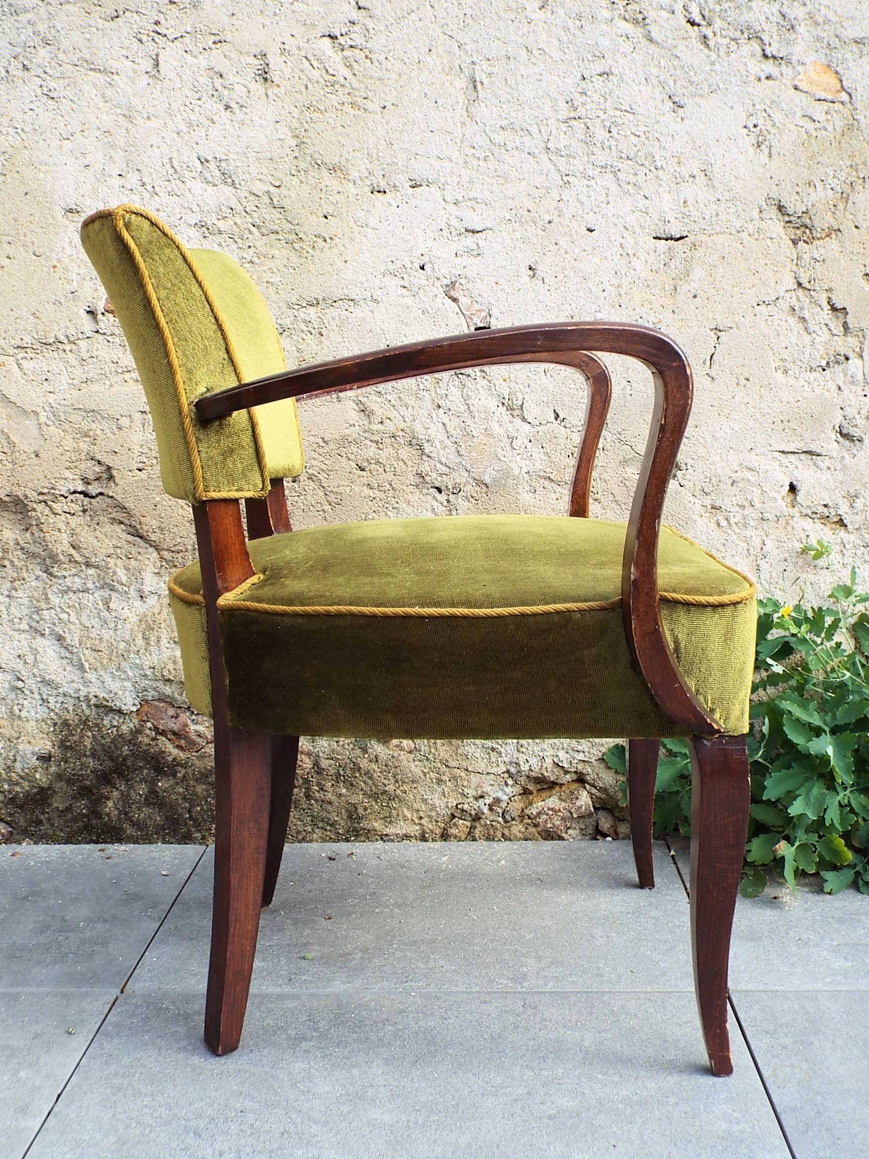 Fauteuil bridge art déco