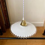 White glass hanging lamp