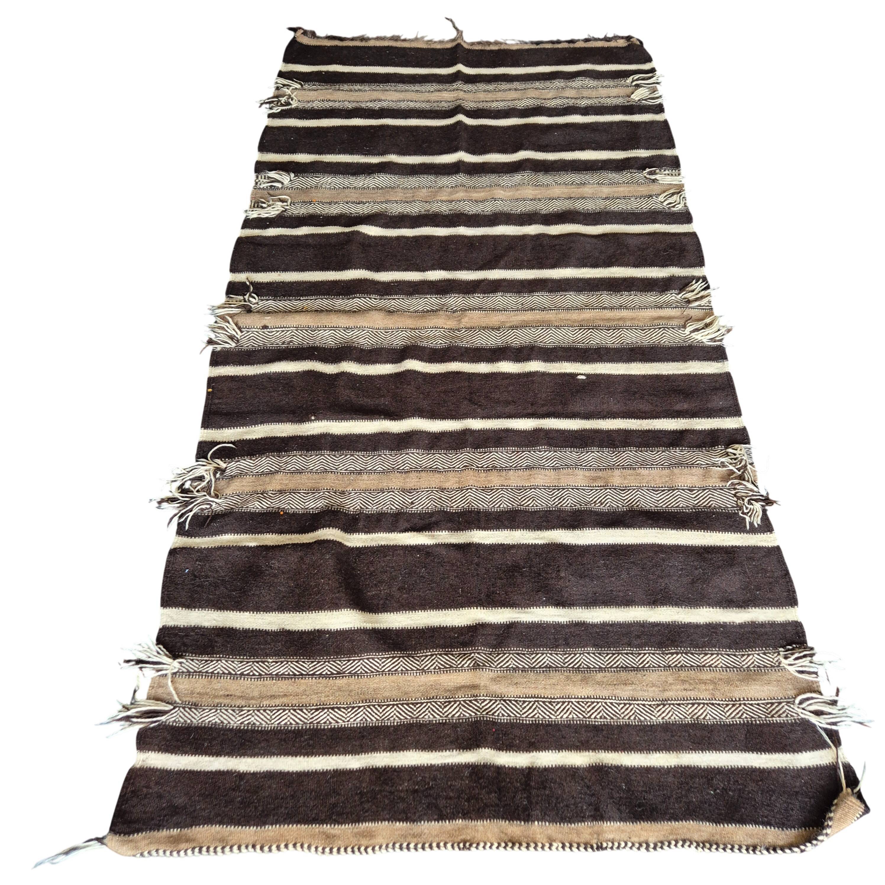 Ancient Berber kilim rug 140x270