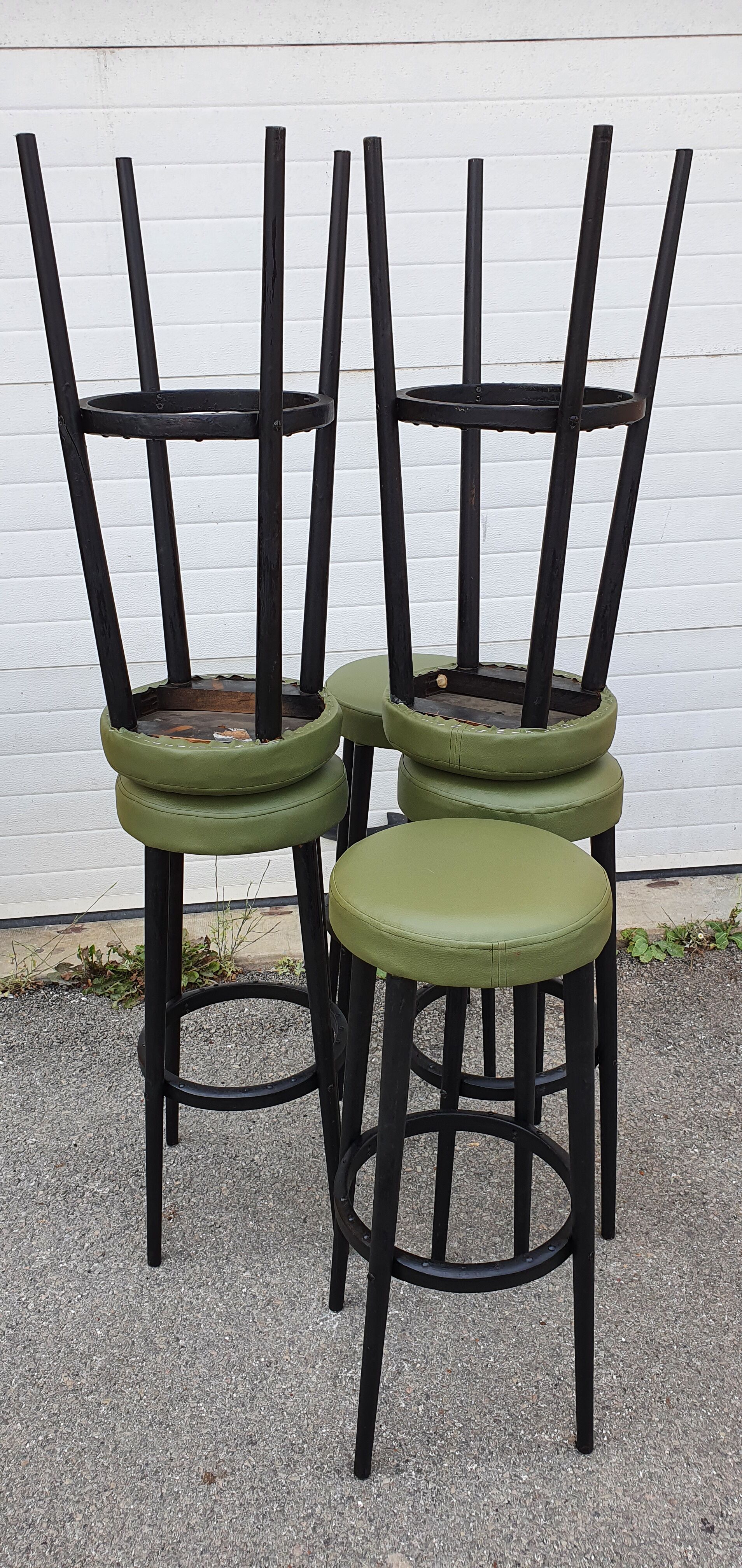 6 bar stools from 1950