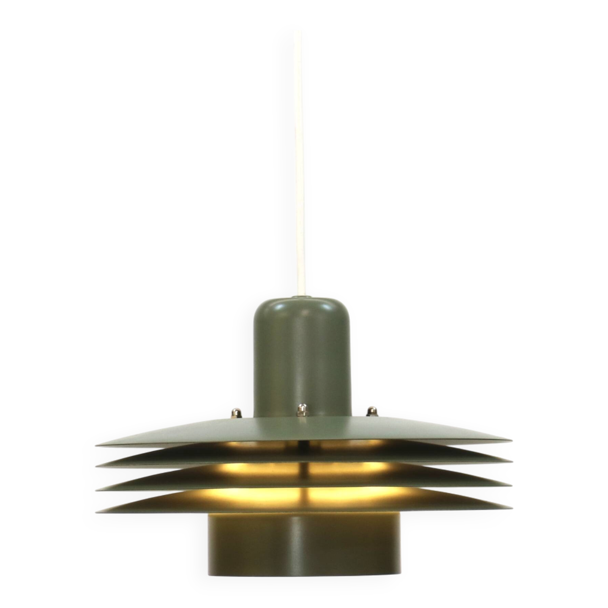 Danish Design Lamp Horn Lighting Model 763 – Restored Green Nordic Style Pe