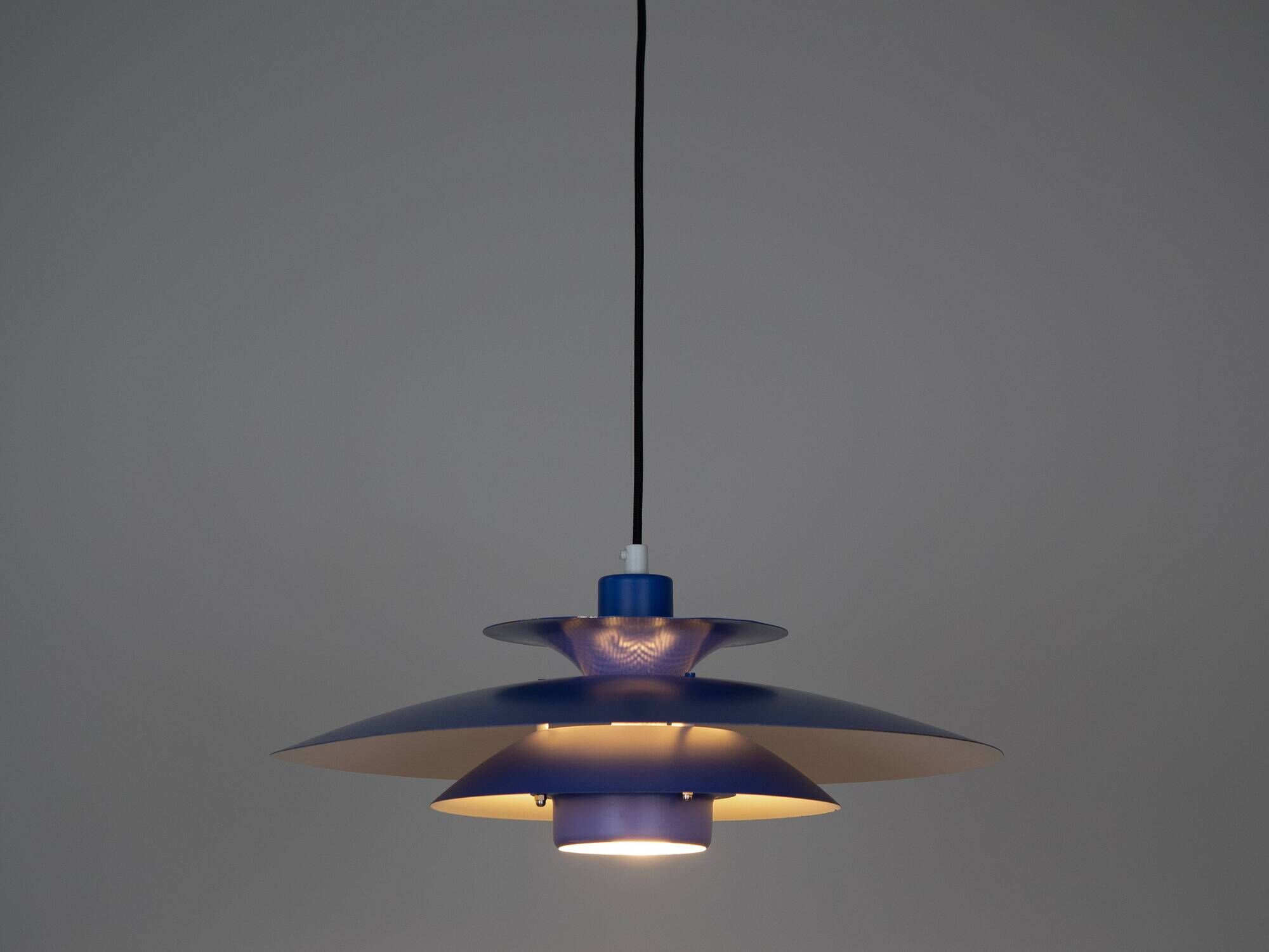 Danish vintage pendant lamp Donau by Kurt Wiborg, Jeka, 1980s