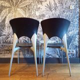 Paire de chaises Driade modèle Silla design Josep Llusca