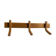 Wooden wall coat rack