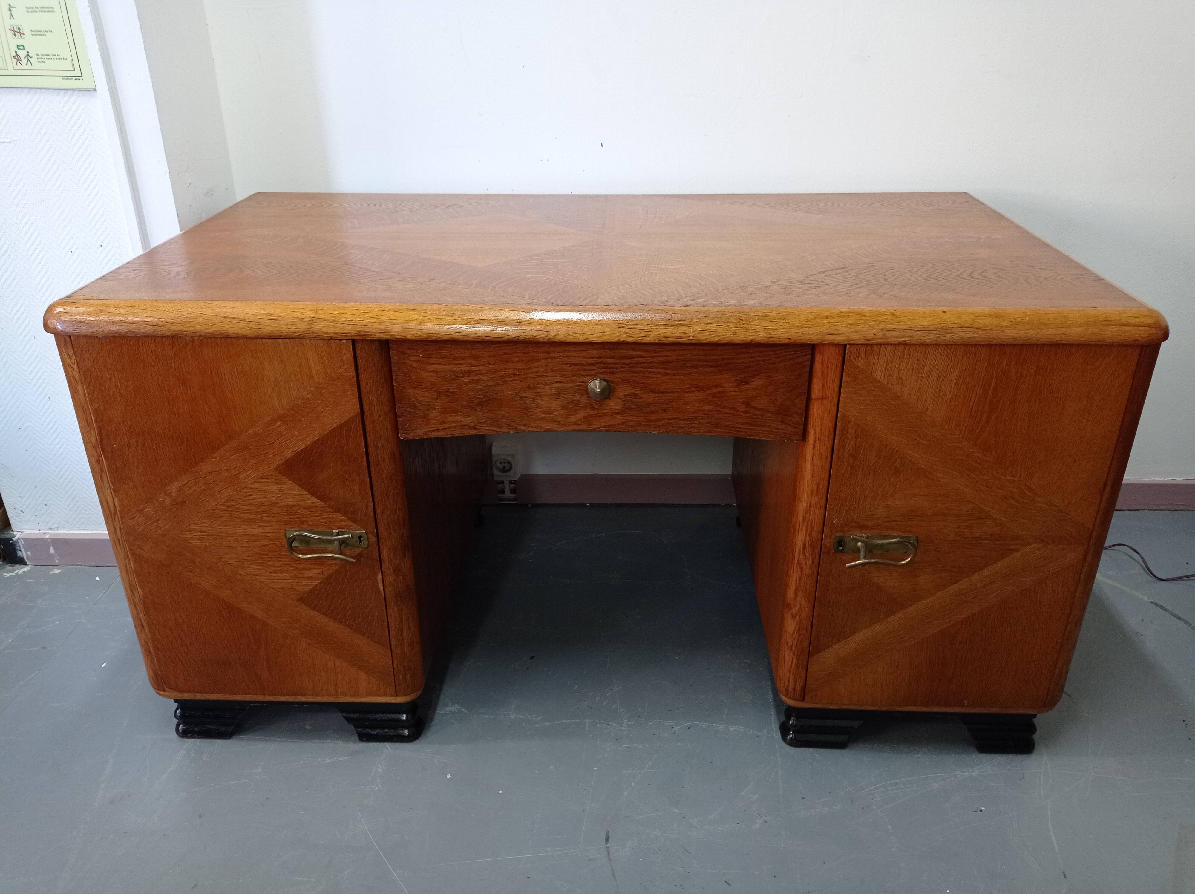 Bureau art déco marqueterie